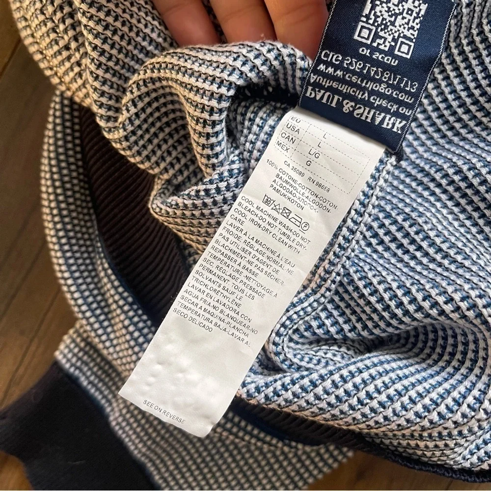 Paul and Shark zippered cardigan- L​